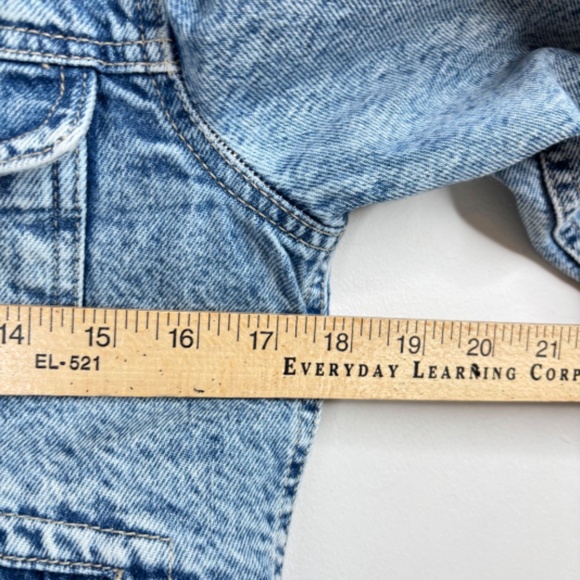 Gap Kids Sherpa Lined Icon Denim Jacket 14-16 Trucker Jacket Heavy Classic Warm - Picture 10 of 12